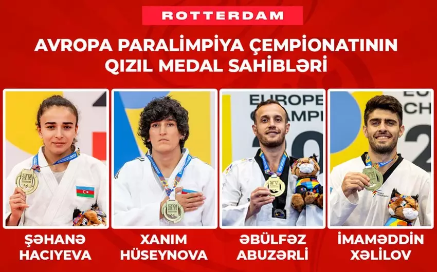 Azərbaycan paraatletləri Avropa çempionatından 13 medalla qayıdır