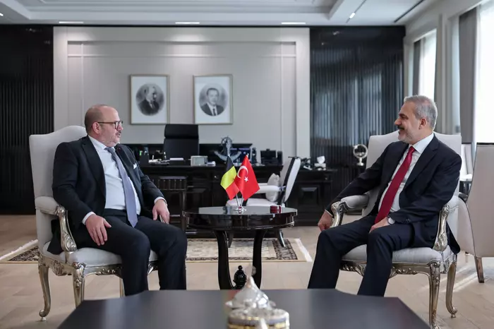 Hakan Fidan belçikalı həmkarı ilə görüşüb - VİDEO