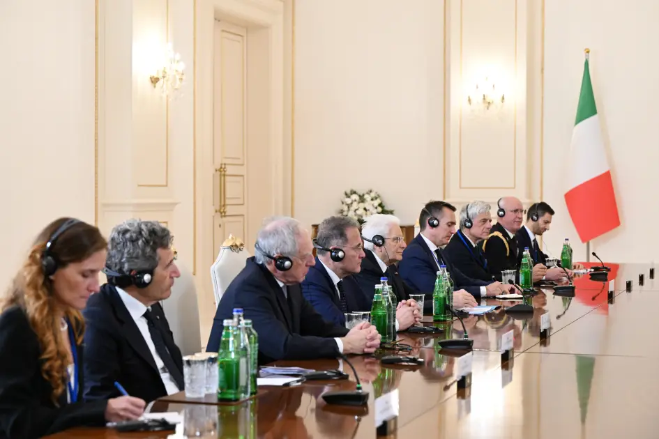 Mattarella: Biz xüsusilə də ölkələrimiz arasındakı strateji tərəfdaşlığa mühüm dəyər veririk