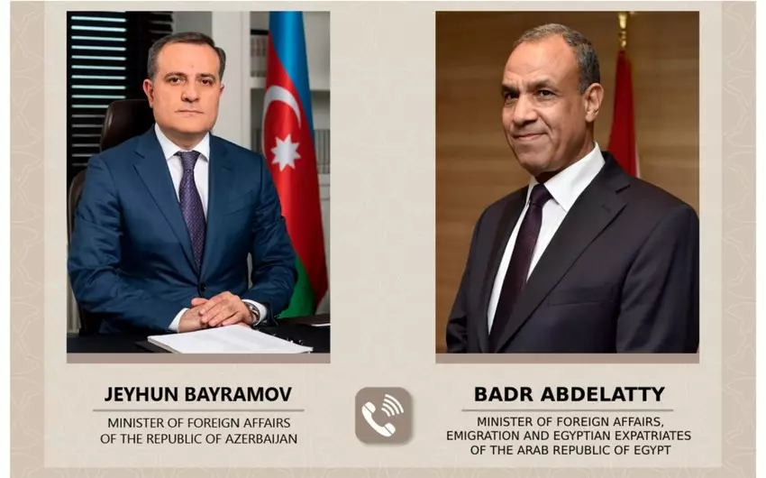 Ceyhun Bayramov Misir XİN rəhbəri ilə telefon danışığı aparıb