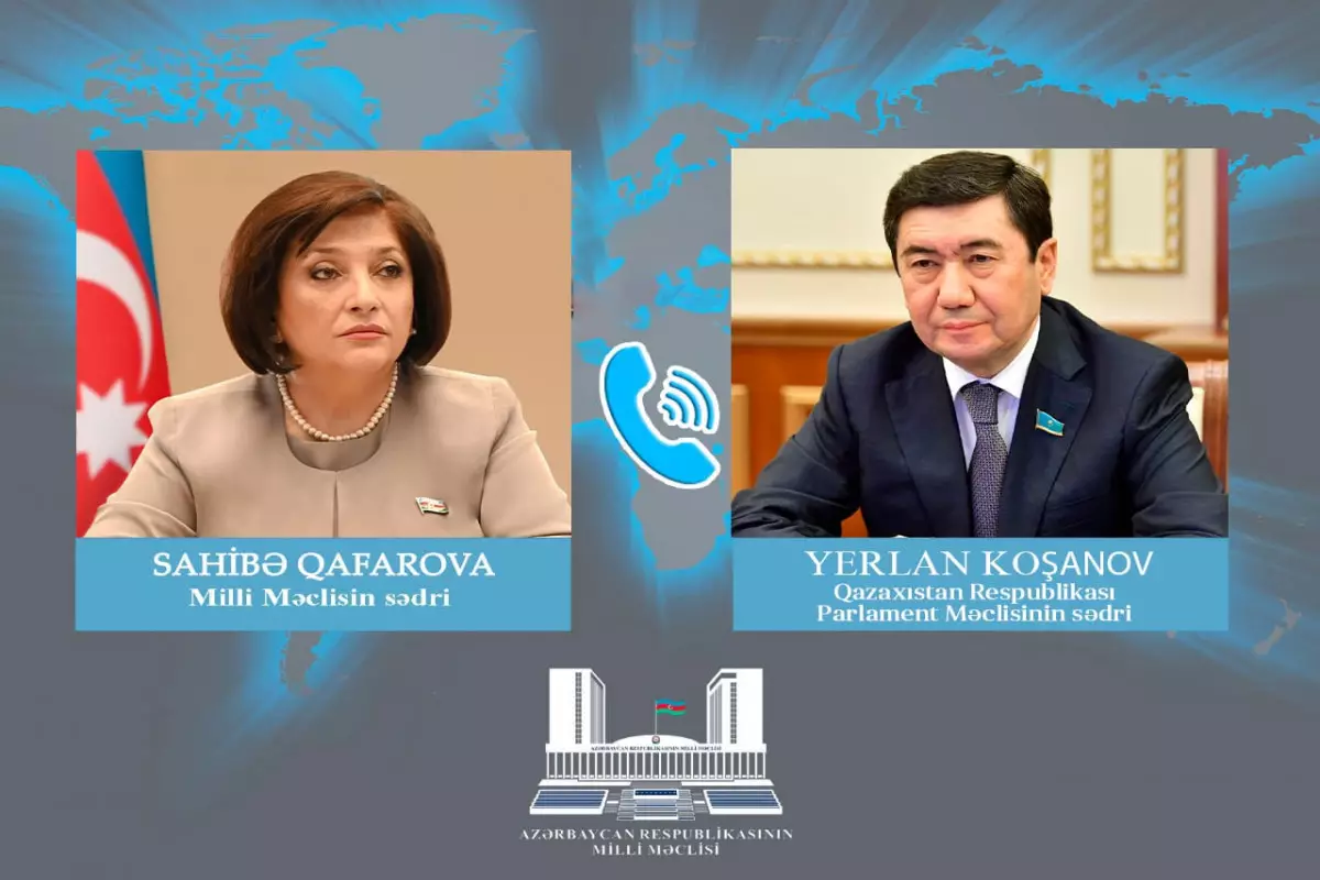 Qazaxıstan Parlament Məclisinin sədri Sahibə Qafarovaya  zəng edib