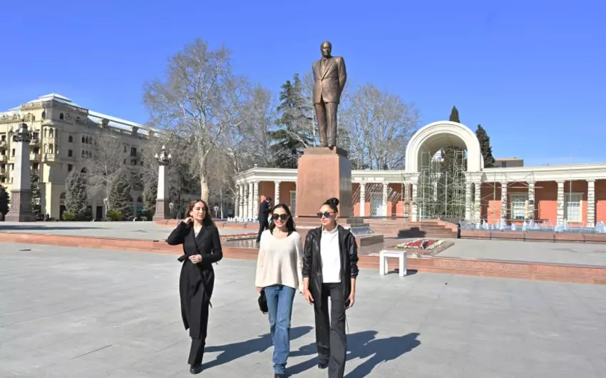Birinci vitse-prezident Mehriban Əliyeva Gəncə şəhərinə səfər edib - FOTO