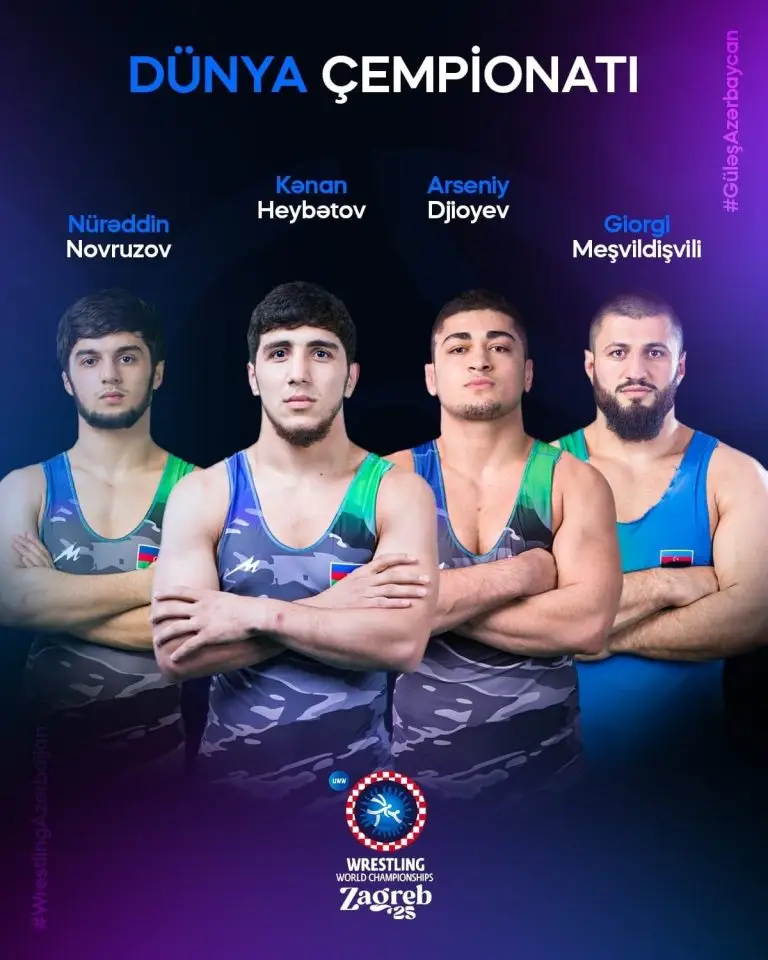 Azərbaycan güləşçiləri dünya çempionatına 3 medal qazandı