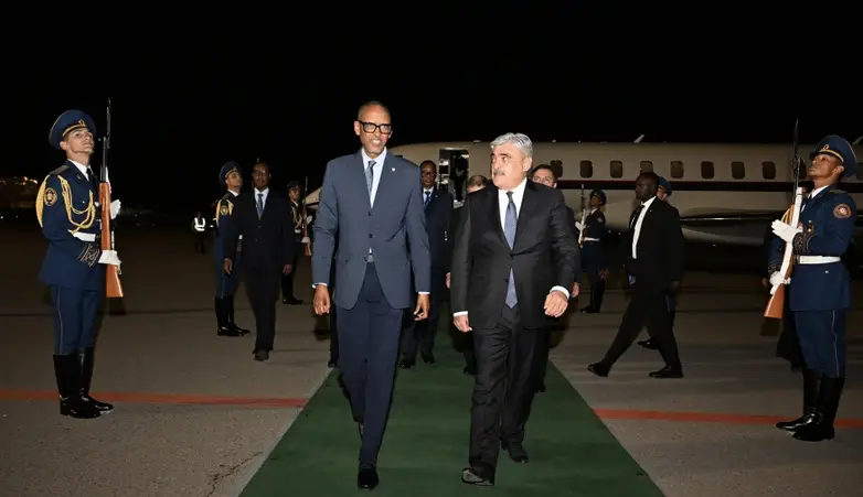 Ruanda Prezidenti Azərbaycana rəsmi səfərə gəlib