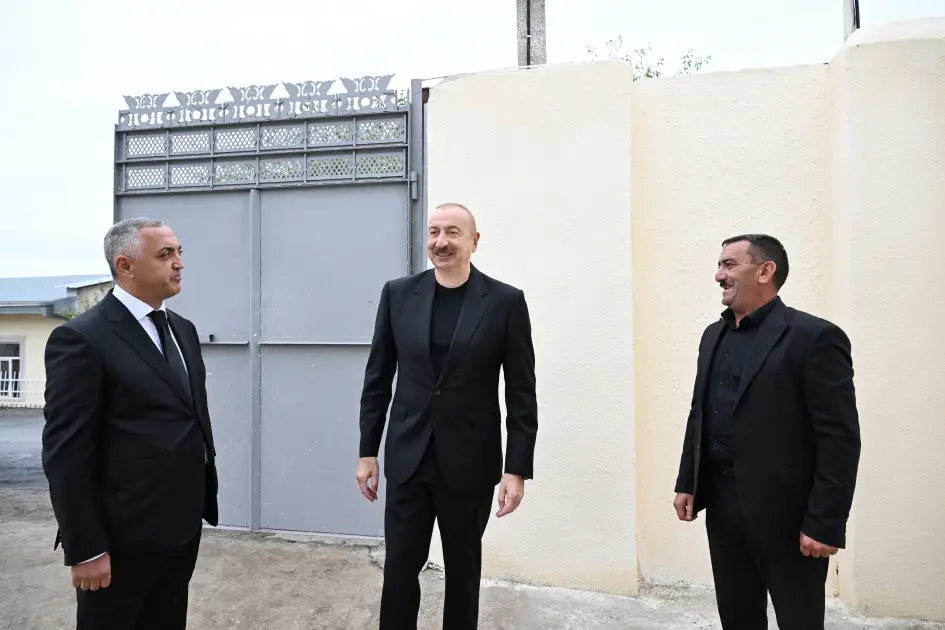 İlham Əliyev Xocalı rayonunun Seyidbəyli kəndində olub