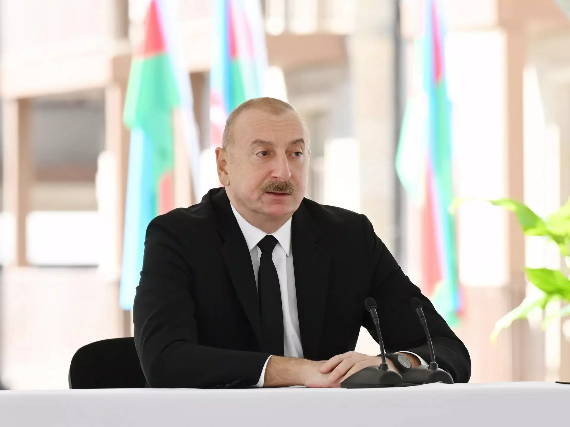 Azərbaycan Prezidenti: Bizim yaşıl enerji gündəliyimiz çox genişdir