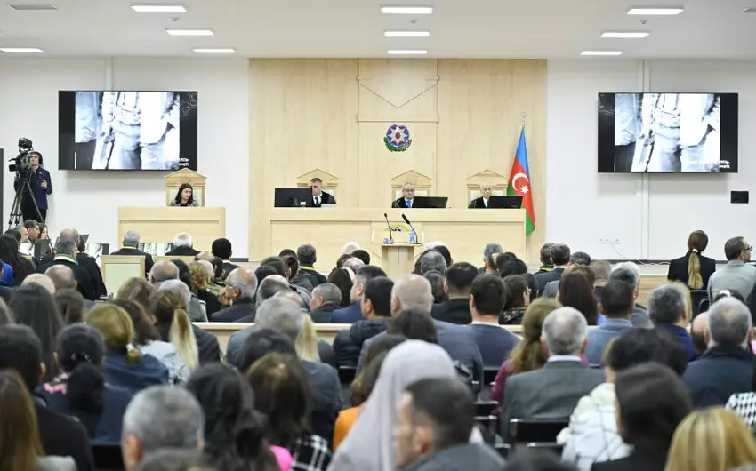 Məhkəmədə Laçının Ermənistan silahlı qüvvələri tərəfindən işğalı ilə bağlı vidematerial nümayiş etdirilib