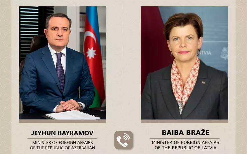 Azərbaycan və Latviya XİN başçıları arasında telefon danışığı olub