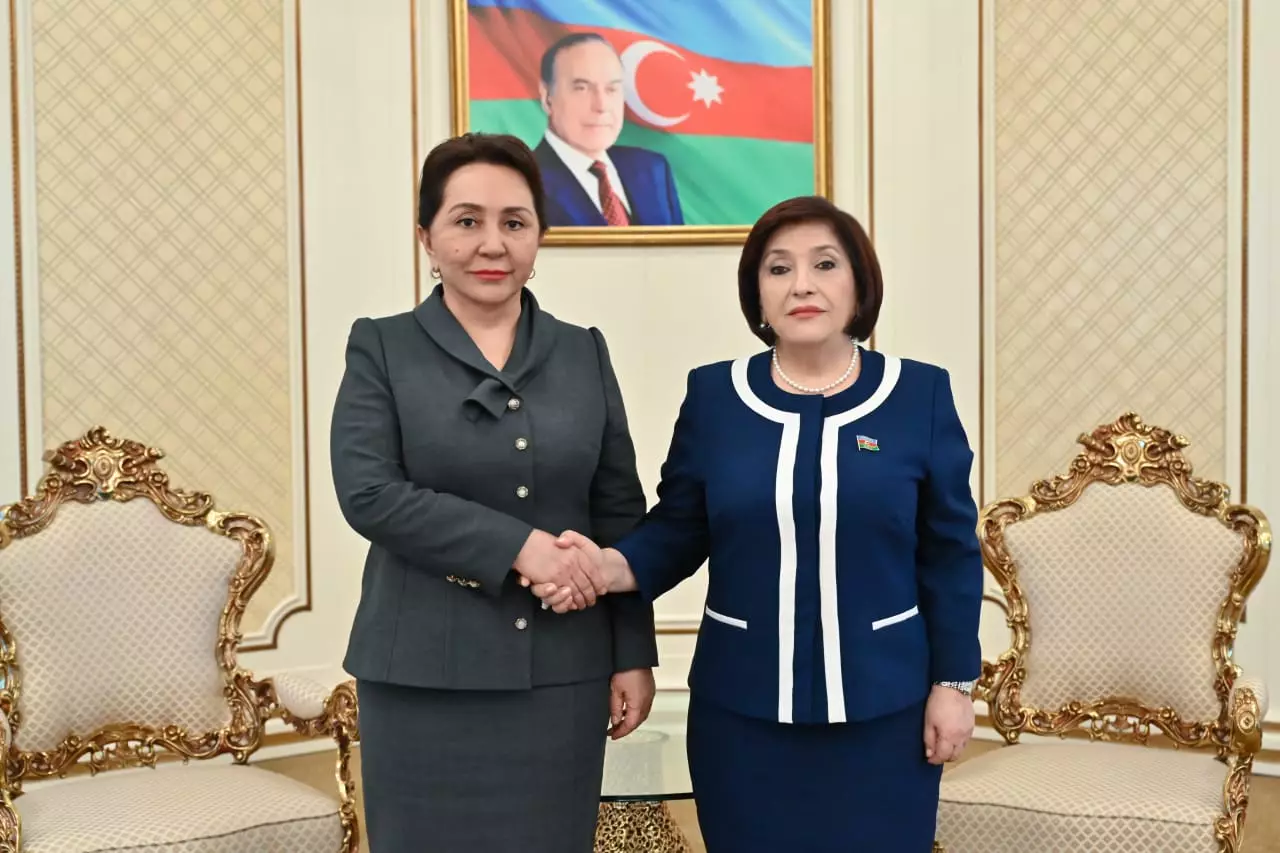Sahibə Qafarova Özbəkistanın Ali Məclisi Senatının sədri ilə görüşüb - FOTO