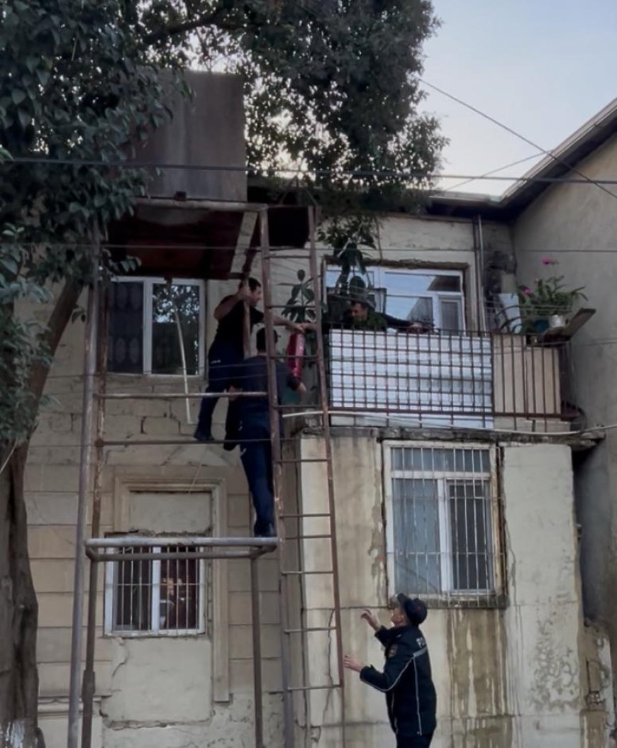 Cəlilabadda yanğının qarşısını polis əməkdaşları aldılar - FOTO