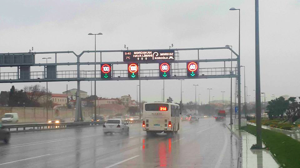Zığ dairəsi-Hava Limanı yolunda sürət həddi endirilib