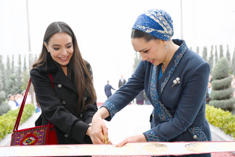Leyla Əliyeva Türkmənistanda Qayğıya ehtiyacı olan uşaqlara yardım üzrə xeyriyyə Fondunun Avaza filialının açılışında iştirak edib - FOTO