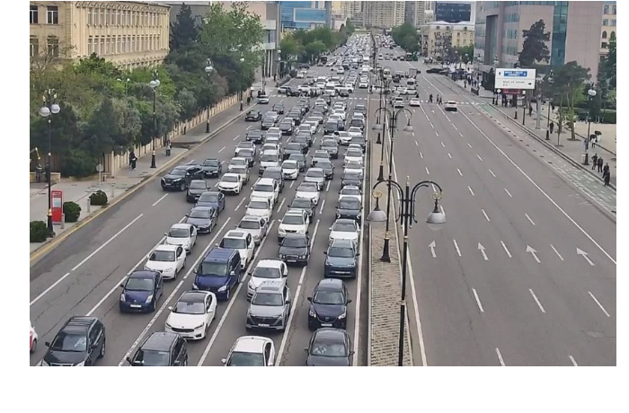 Bakıda bu yollarda sıxlıq var - SİYAHI