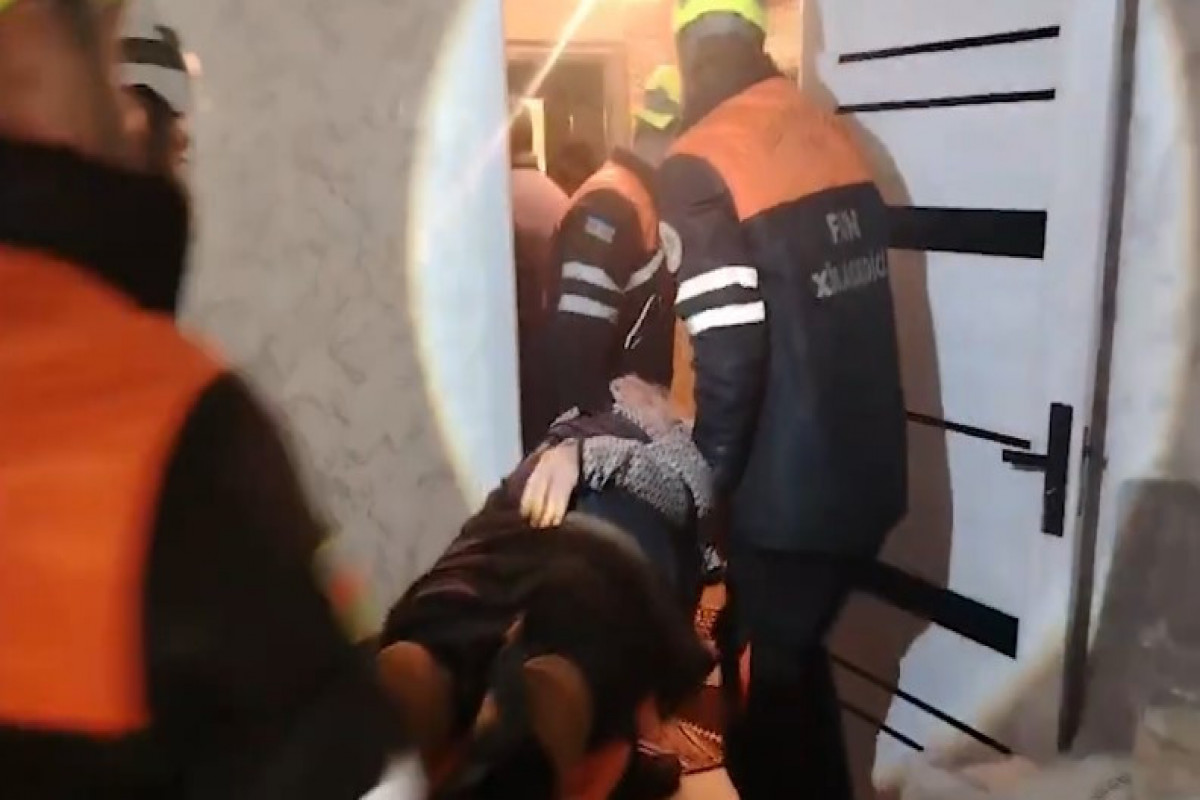 Xırdalanda evdə üç nəfər dəm qazından zəhərlənib - VİDEO