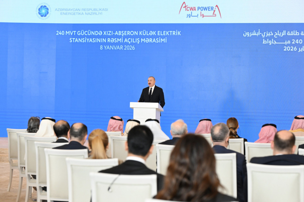 Prezident: Azərbaycan bölgənin çox etibarlı və böyük elektrik generasiya gücünə malik ölkəsi olacaq