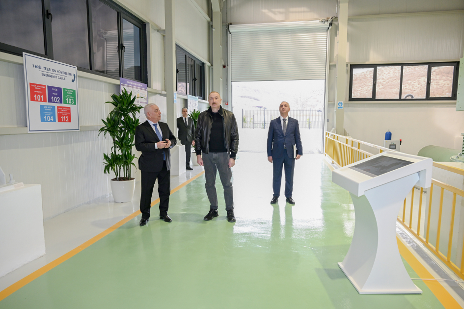  İlham Əliyev Ağdərə rayonunda “Qozlukörpü” Su Elektrik Stansiyasının açılışında iştirak edib - YENİLƏNİB