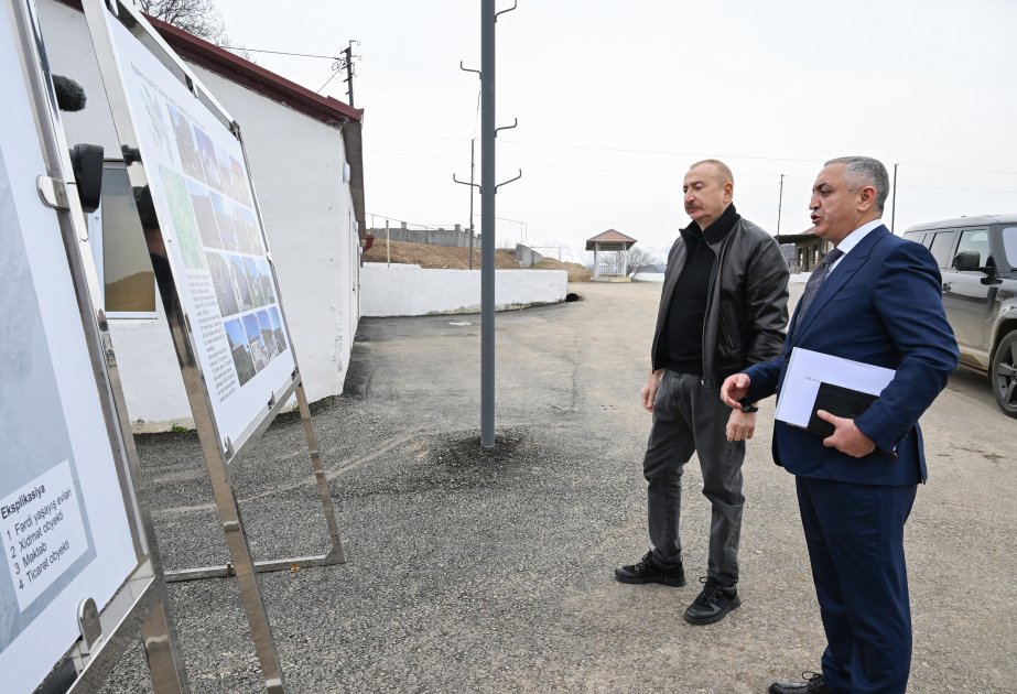 İlham Əliyev Ağdərə rayonunun Çıldıran kəndində görülmüş işlərlə tanış olub - YENİLƏNİB