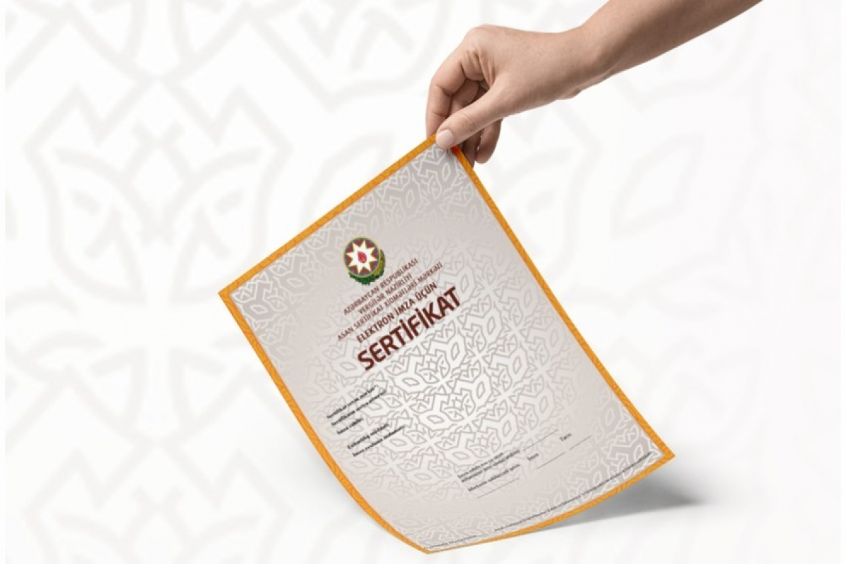 Ötən il 500 mindən çox Asan İmza sertifikatı verilib