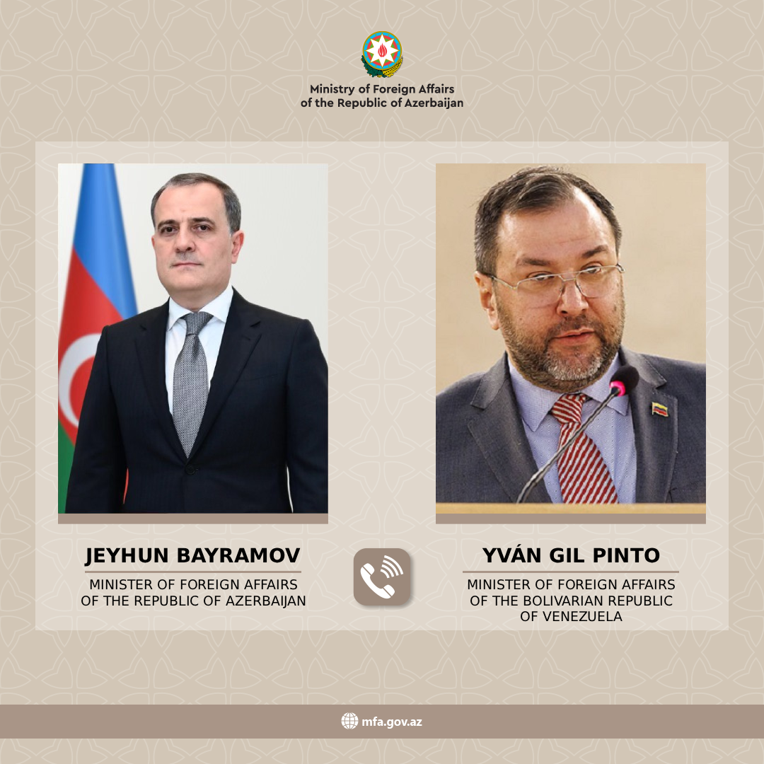 Ceyhun Bayramov həmkarı ilə Venesueladakı son hadisələr barədə danışıb
