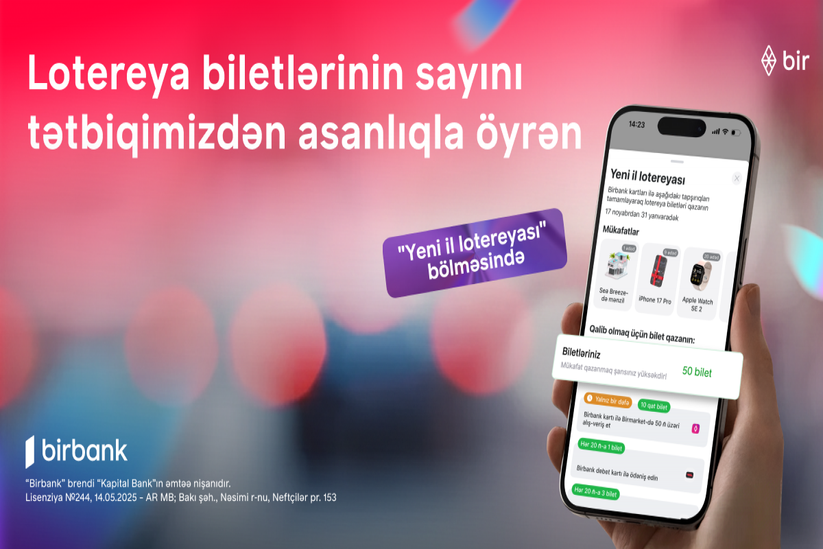 Yeni il lotereyası davam edir: 3 000 000-a yaxın Birbanklı mənzil qazanmaq şansına sahibdir