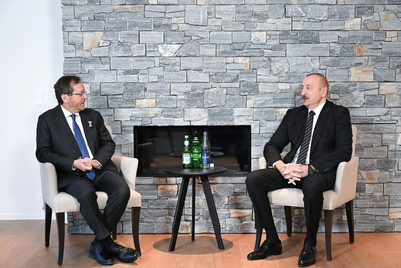 Azərbaycan və İsrail prezidentləri Davosda görüşüb
