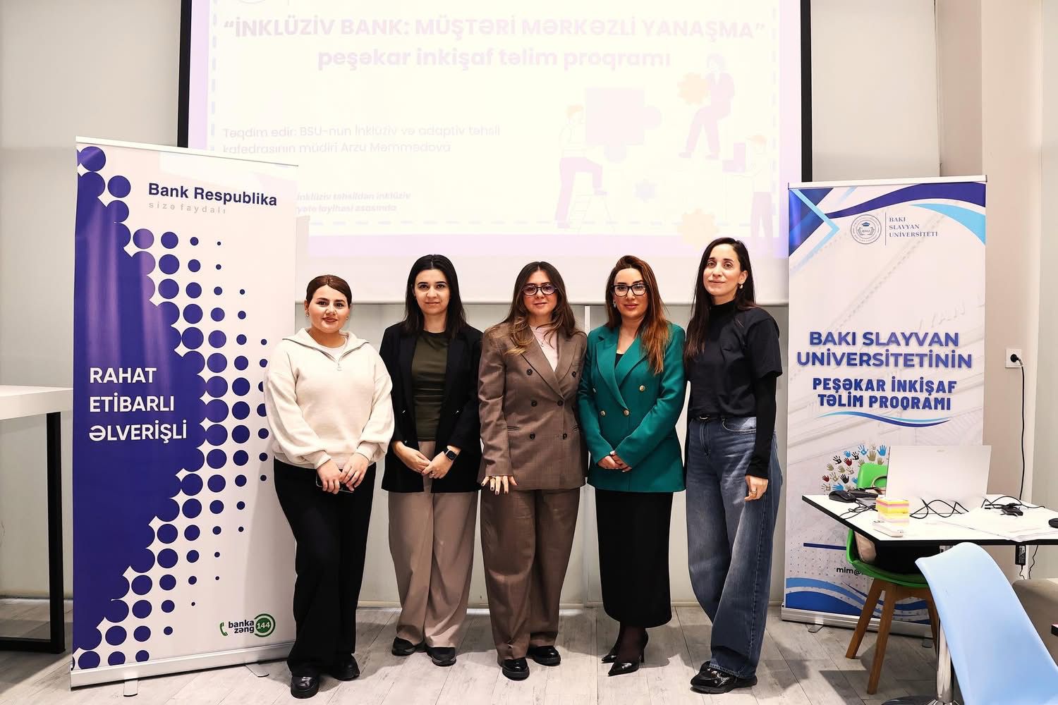 Bakı Slavyan Universiteti Bank Respublikanın əməkdaşları üçün “İnklüziv bankçılıq” mövzusunda peşəkar inkişaf təlimi keçirib - FOTO