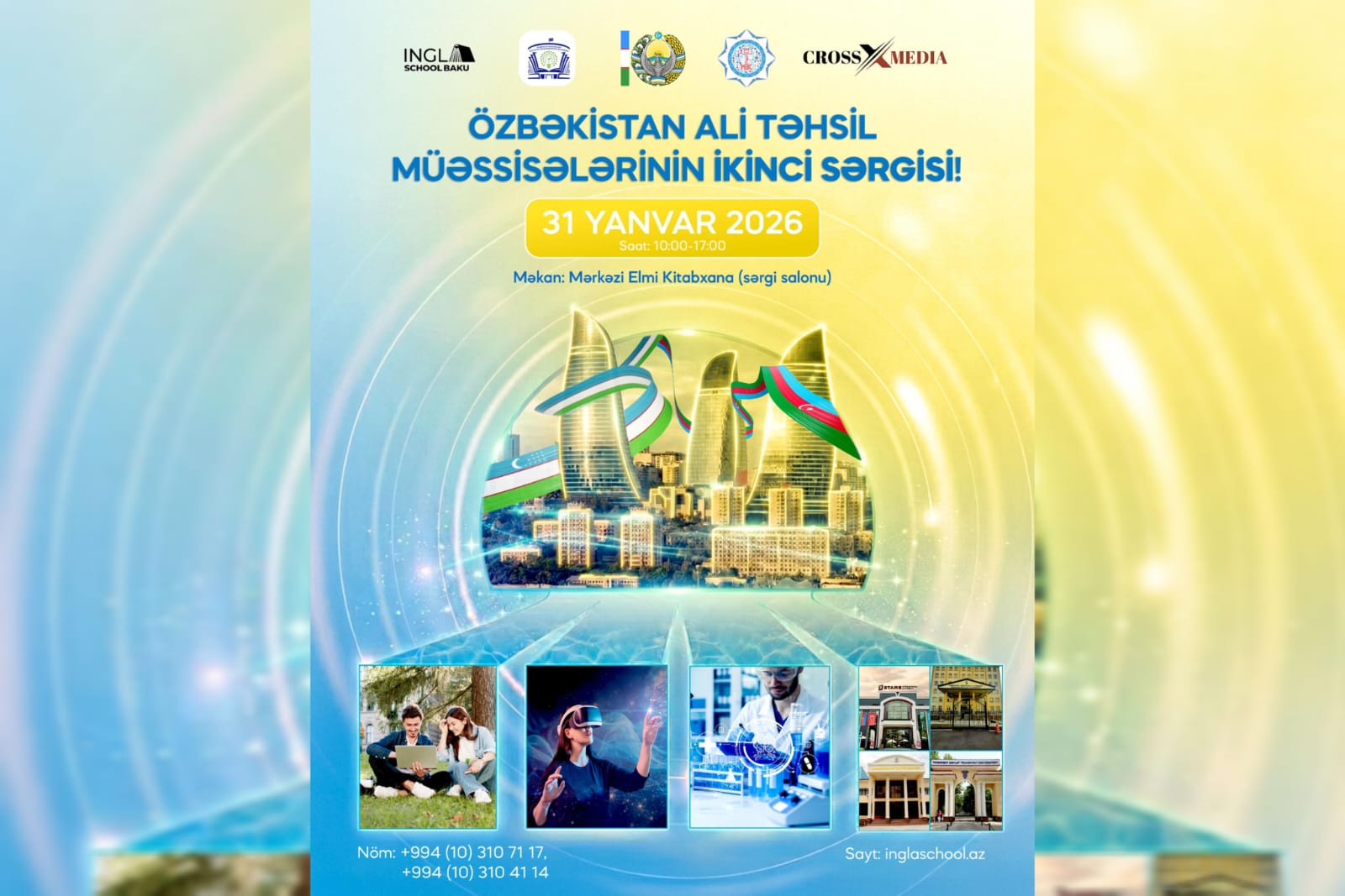 Bakıda Özbəkistan universitetlərinin II Təhsil Sərgisi təşkil olunacaq