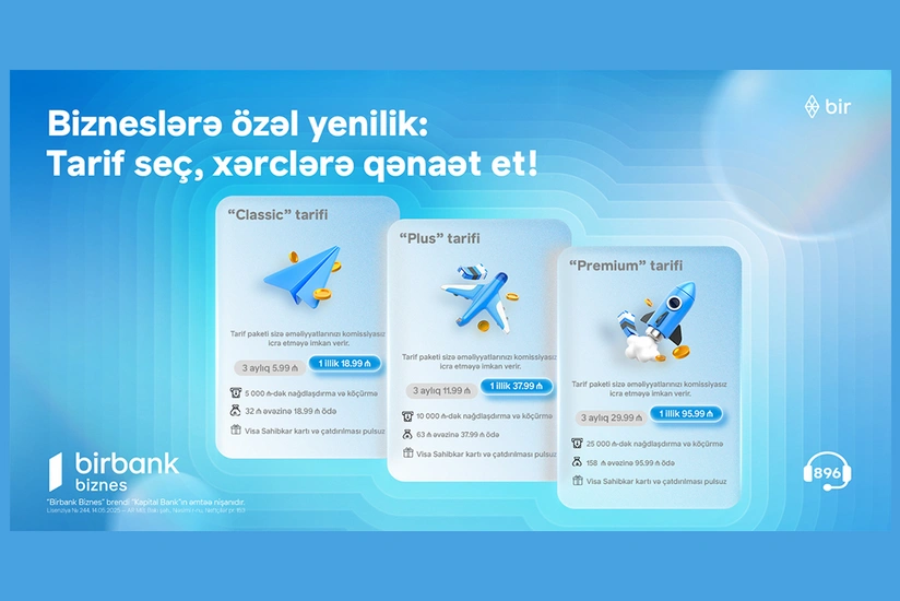 "Birbank Biznes"dən sahibkarlar üçün yeni tariflər: xərclərinizi minimuma endirin