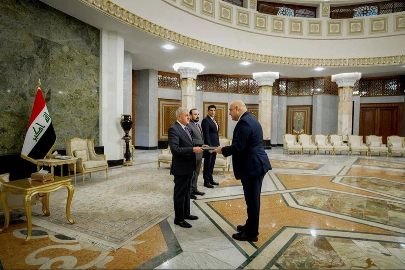 Azərbaycan səfiri etimadnaməsini İraq Prezidentinə təqdim edib - FOTO