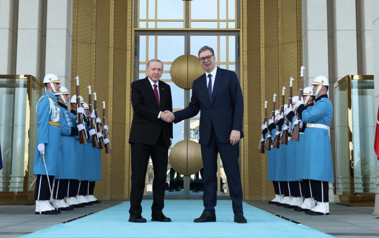 Türkiyə və Serbiya liderləri görüşüb 