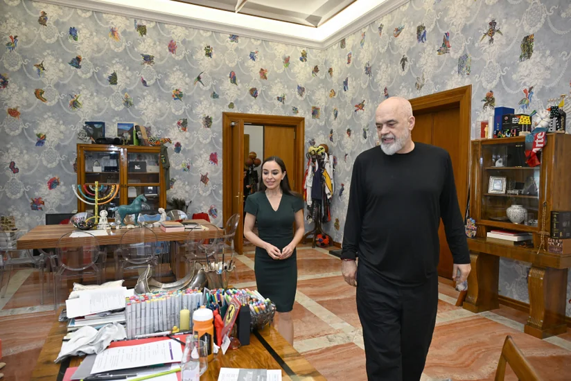 Leyla Əliyeva Tiranada Albaniyanın Baş naziri ilə görüşüb - FOTO