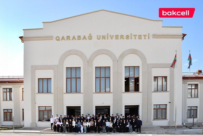 Bakcell və Gənclər Fondu Qarabağ Universitetində tələbələrlə görüş keçirib - FOTO