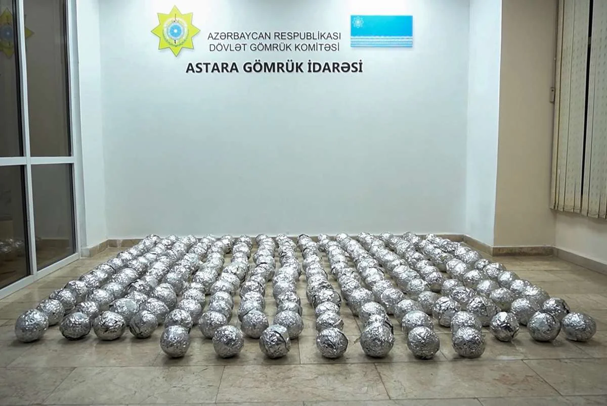 80 kiloqrama yaxın narkotikin İrandan Rusiyaya tranzitinin qarşısını alınıb - FOTO