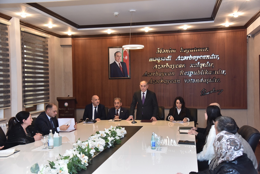 Nəsimi rayonunda Xocalı faciəsinin 34-cü ildönümü ilə əlaqədar Xocalı sakinləri ilə görüş keçirilib - FOTO