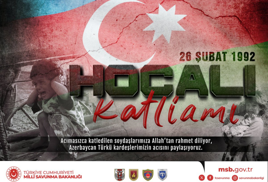 Türkiyə Milli Müdafiə Nazirliyi Xocalı soyqırımı ilə əlaqədar başsağlığı verib