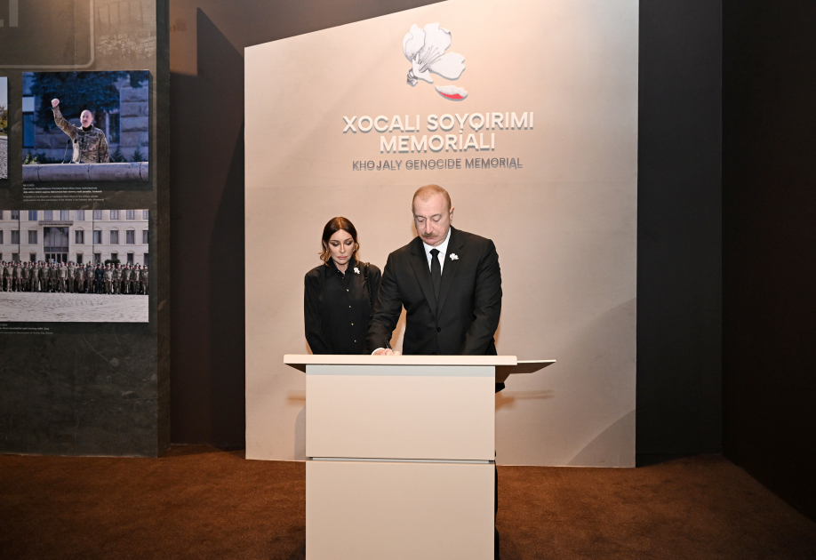 Prezident Xocalı Soyqırımı Memorialının açılışında iştirak edib - YENİLƏNİB - 4