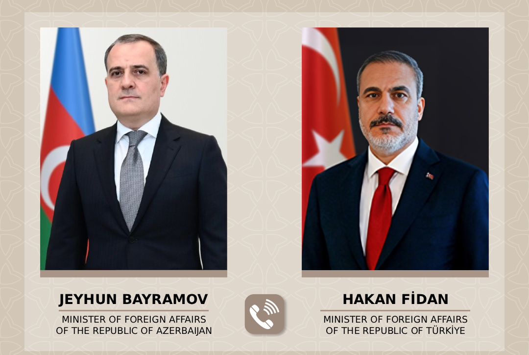 Ceyhun Bayramov türkiyəli həmkarı ilə danışıb