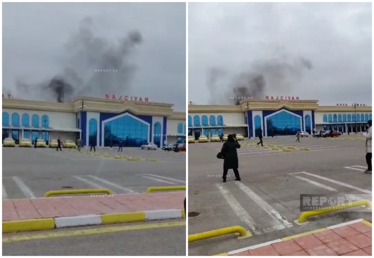 İran raketləri Naxçıvan Hava Limanına düşüb - FOTO - VİDEO