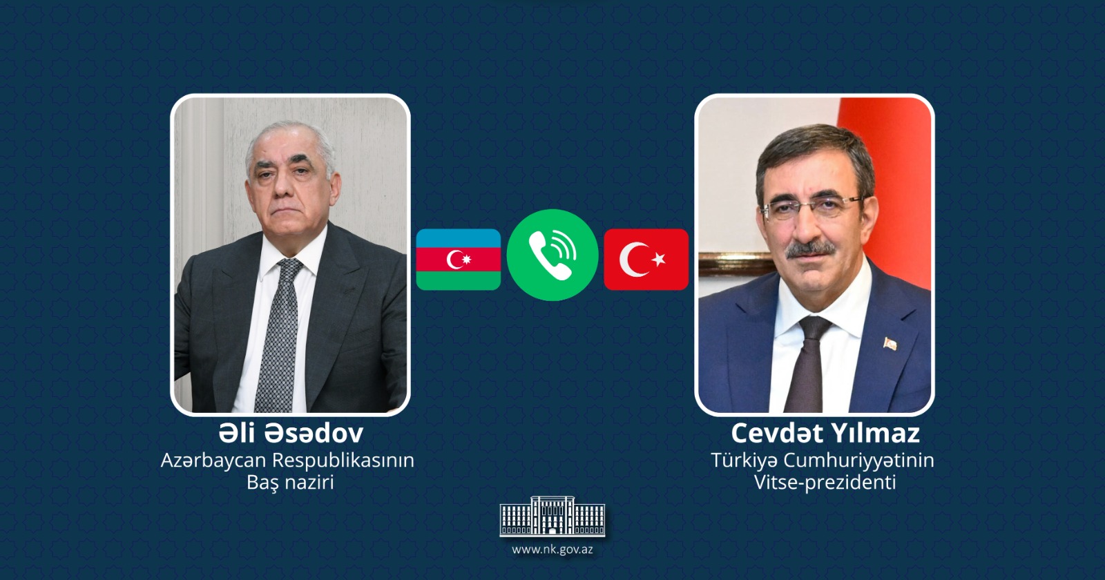 Əli Əsədov ilə Cevdet Yılmaz arasında telefon danışığı olub
