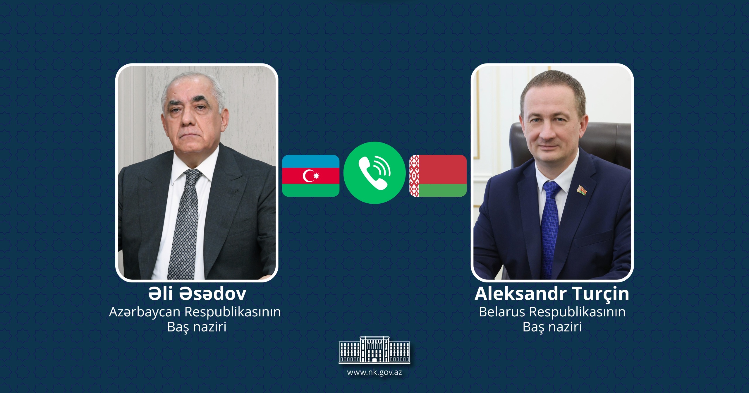 Azərbaycan və Belarus Baş nazirləri arasında telefon danışığı olub