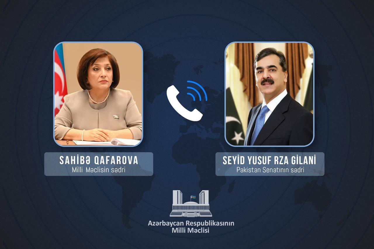 Pakistan Senatının sədri Sahibə Qafarovaya zəng edib