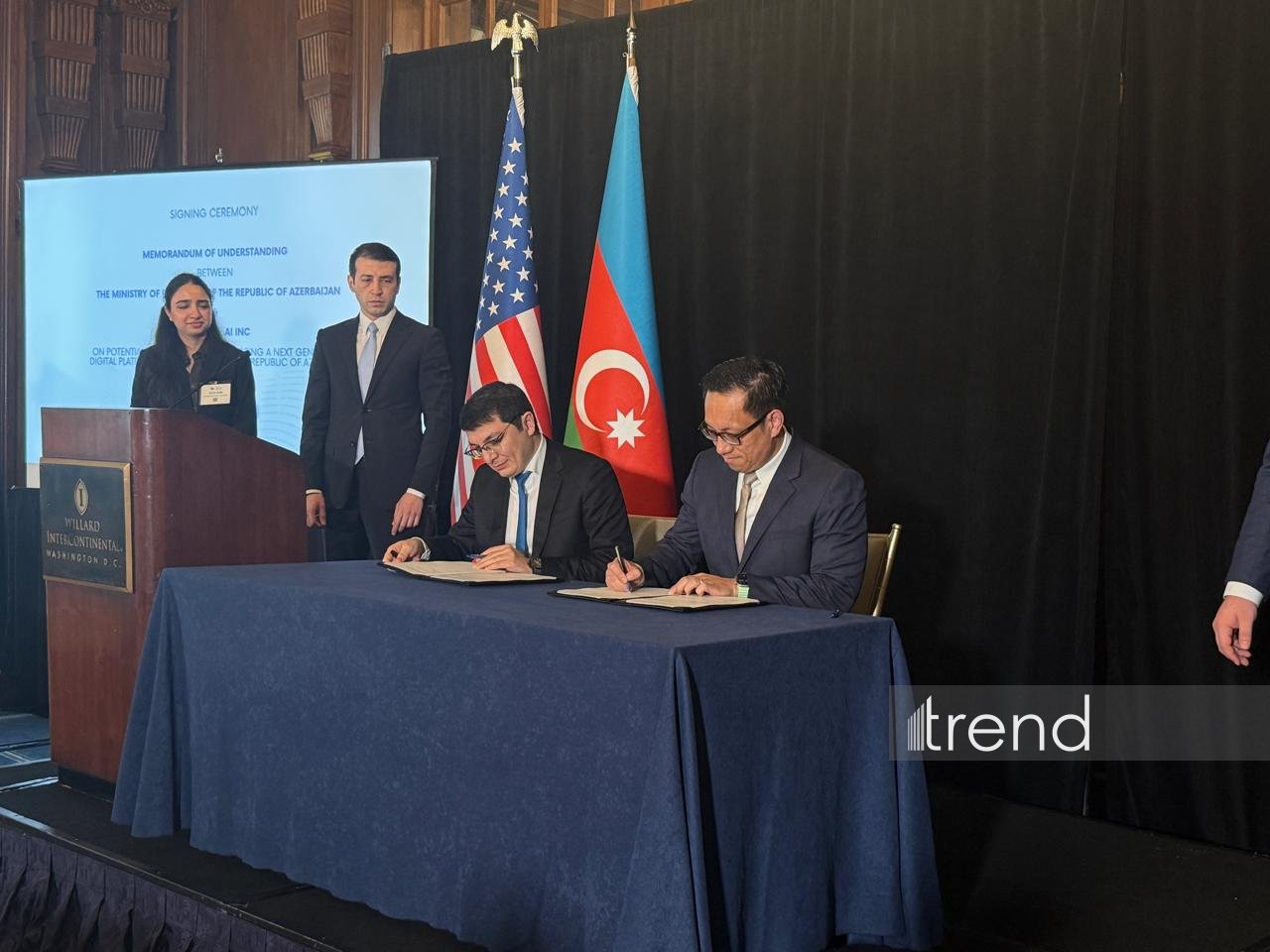 Azərbaycanla ABŞ-nin texnologiya şirkəti arasında memorandum imzalanıb