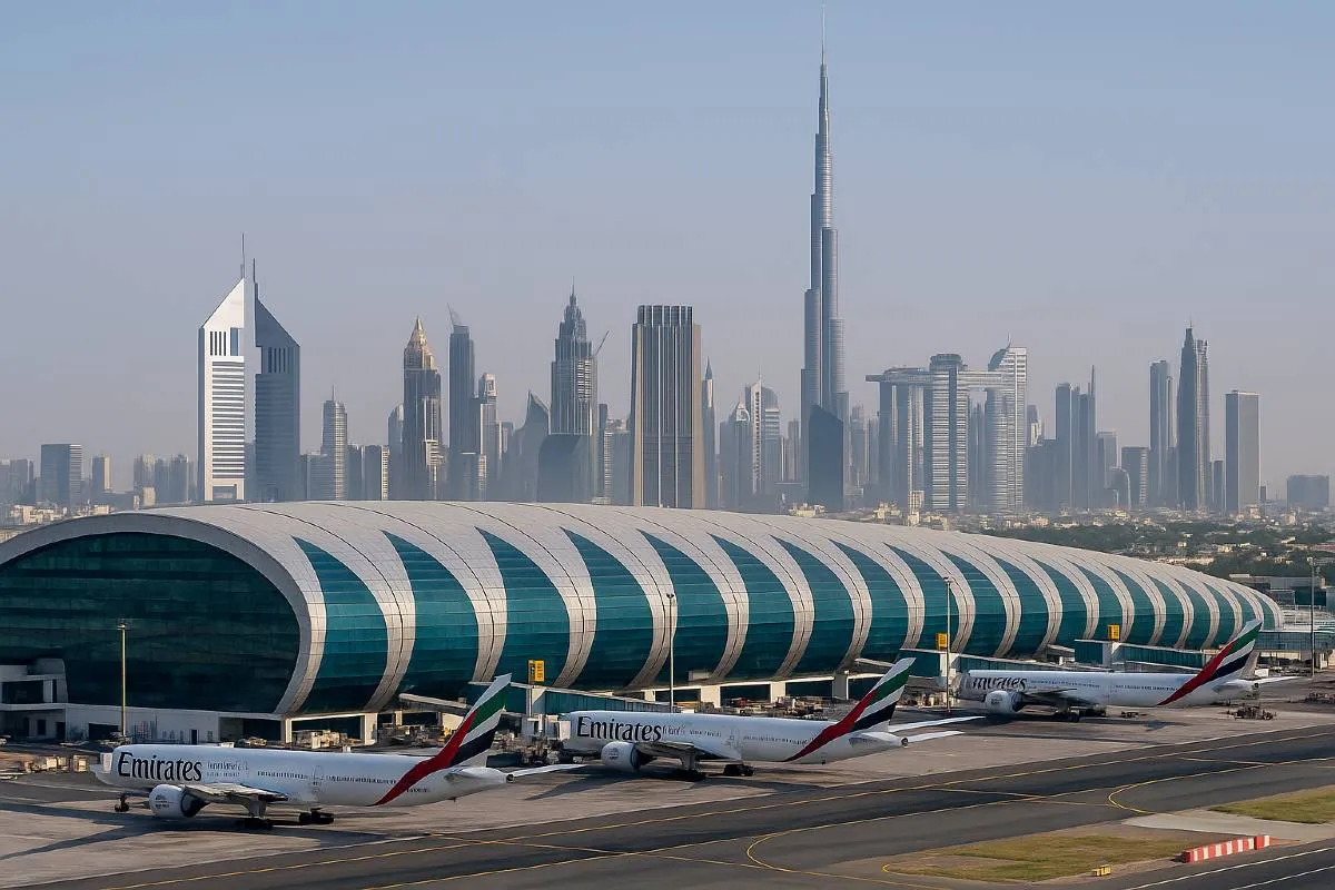 Dubay hava limanında uçuşlar dayandırılıb
