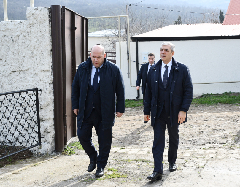 Əlaqələndirmə Qərargahının üzvləri Xocavəndin Quzeyxırman kəndində aparılan təmir-bərpa işləri ilə tanış olublar - FOTO