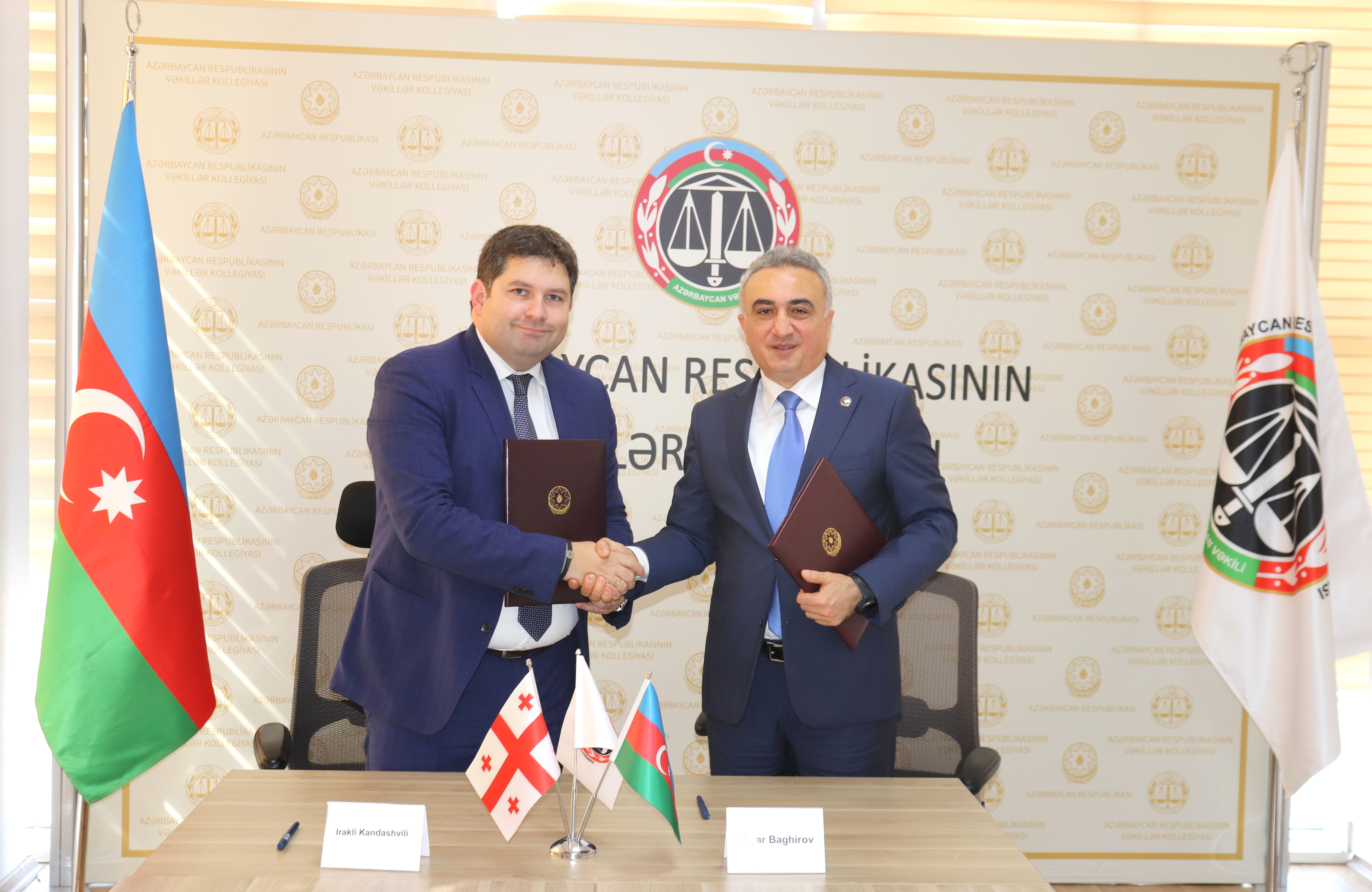 Azərbaycan və Gürcüstan Vəkillər kollegiyaları arasında Memorandum imzalanıb - FOTO