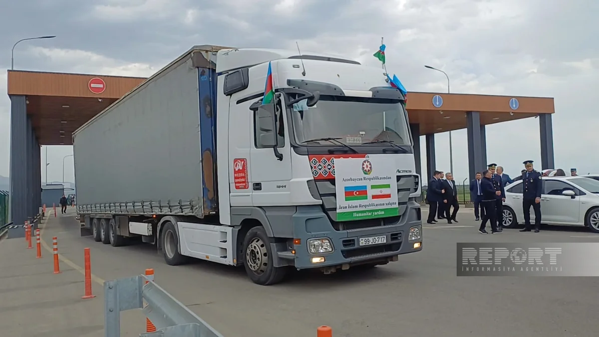 İrana yola salınan 3-cü humanitar yardım sərhədə çatıb - YENİLƏNİB
