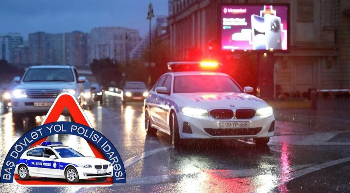 Yağıntılı hava şəraiti ilə bağlı hərəkət iştirakçılarına xəbərdarlıq edildi