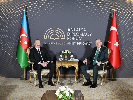 Antalyada İlham Əliyevlə Rəcəb Tayyib Ərdoğanın görüşü keçirilib - FOTO - YENİLƏNİB