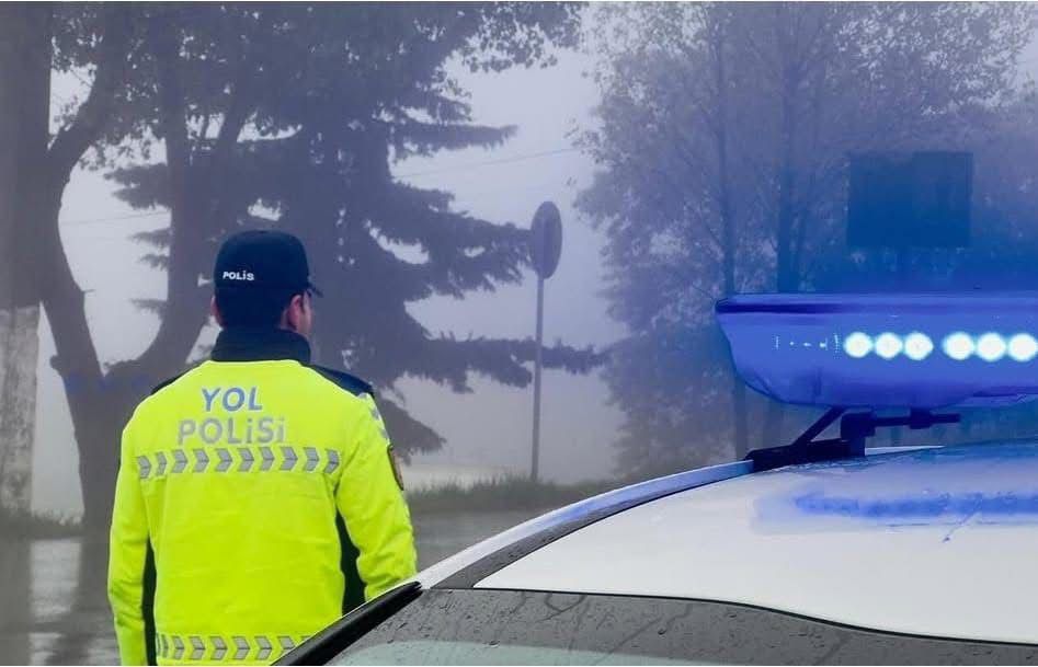 Yol polisi hava şəraiti ilə bağlı hərəkət iştirakçılarına müraciət edib