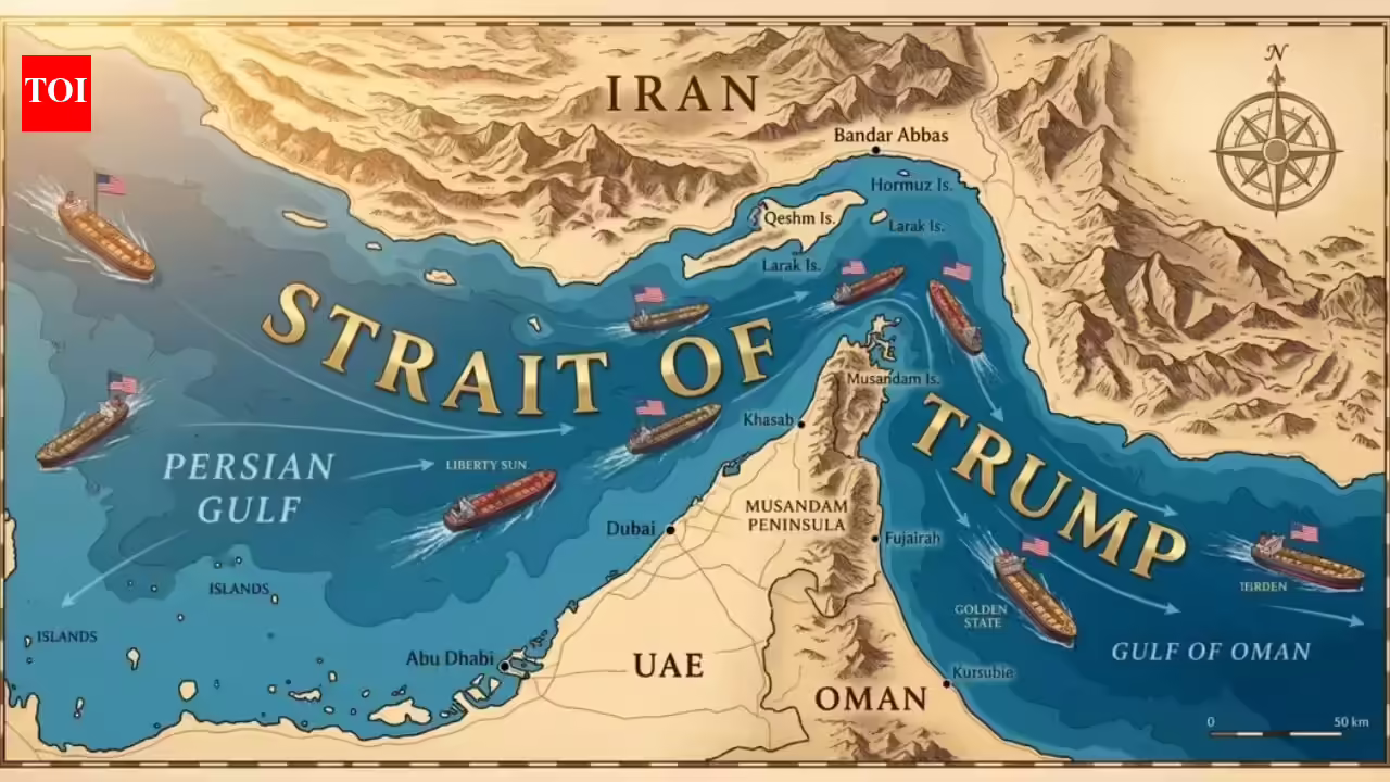 Hörmüz boğazının adı dəyişdirilərək "Tramp boğazı" adlandırıldı